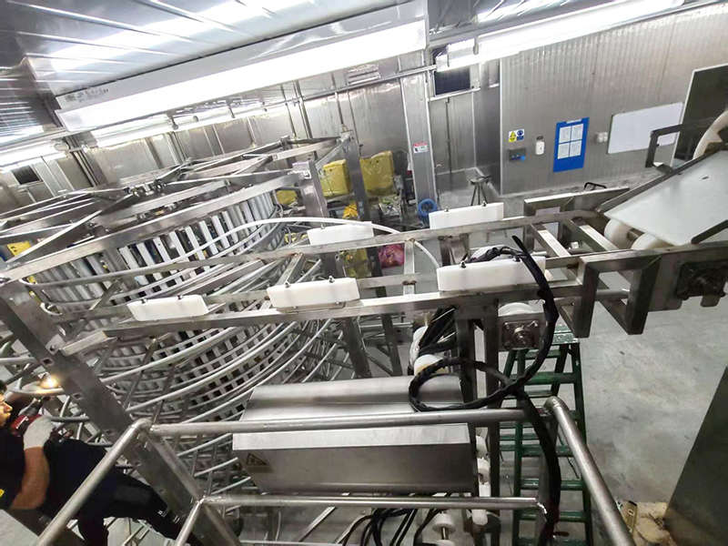 Проект спирального опускного конвейера для компании Top Fresh, Малайзия